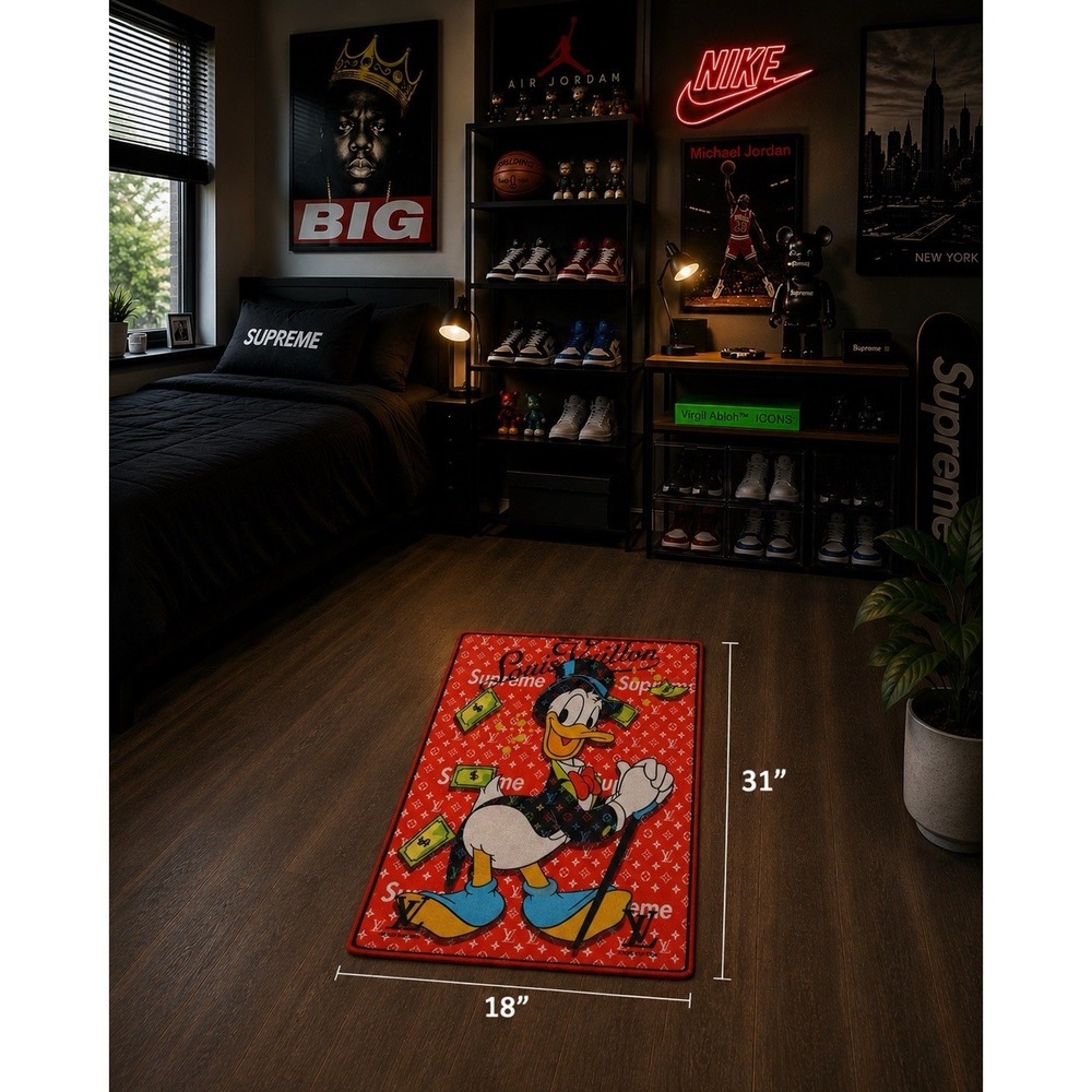 Designer Style Accent Rug – Hype Wall Art or Floor Decor